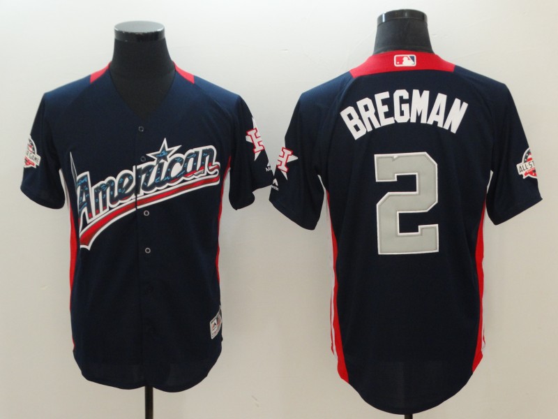 Men Houston Astros #2 Bregman 2018 MLB All Star  jerseys->los angeles dodgers->MLB Jersey